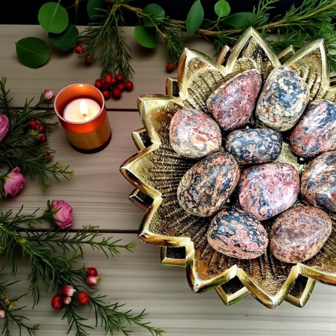 Leopardskin Jasper Tumbles