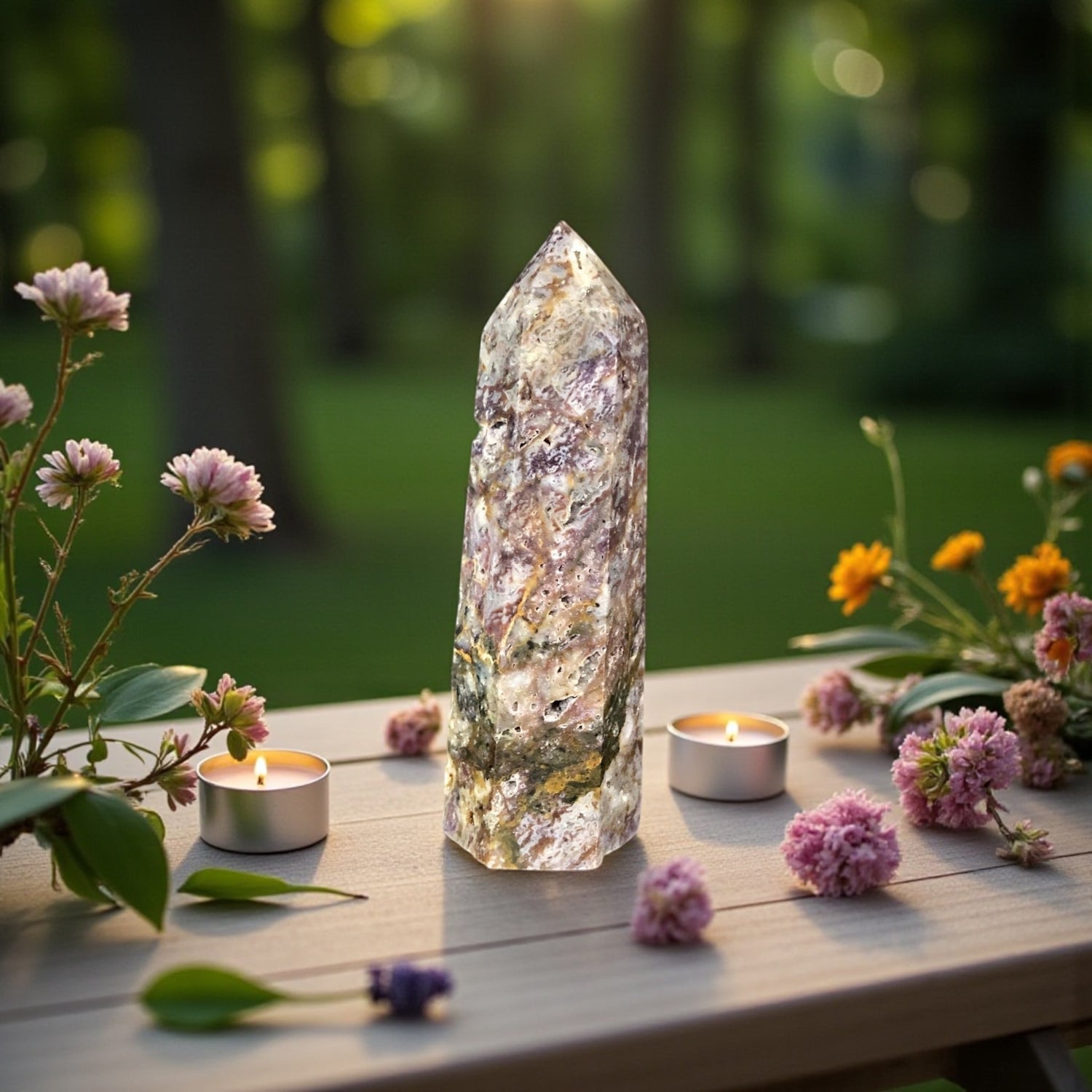 Purple Sphalerite Point