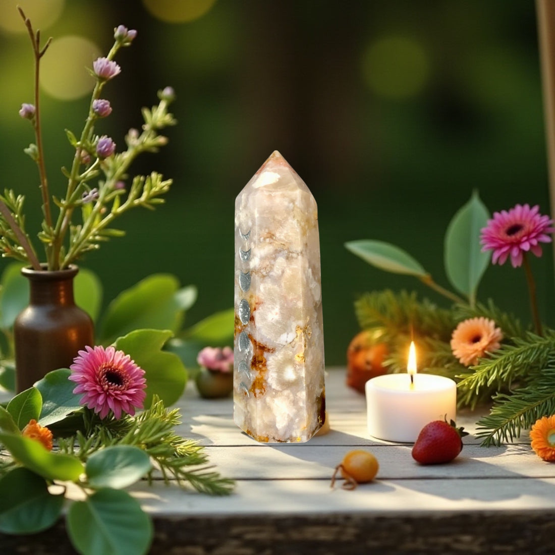 Flower Agate Point | Moon Phase