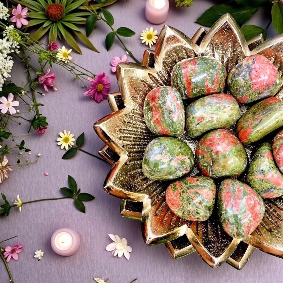 Unakite Tumbles | Zimbabwe