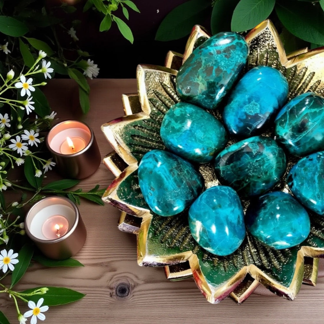 Chrysocolla Tumbles | Africa