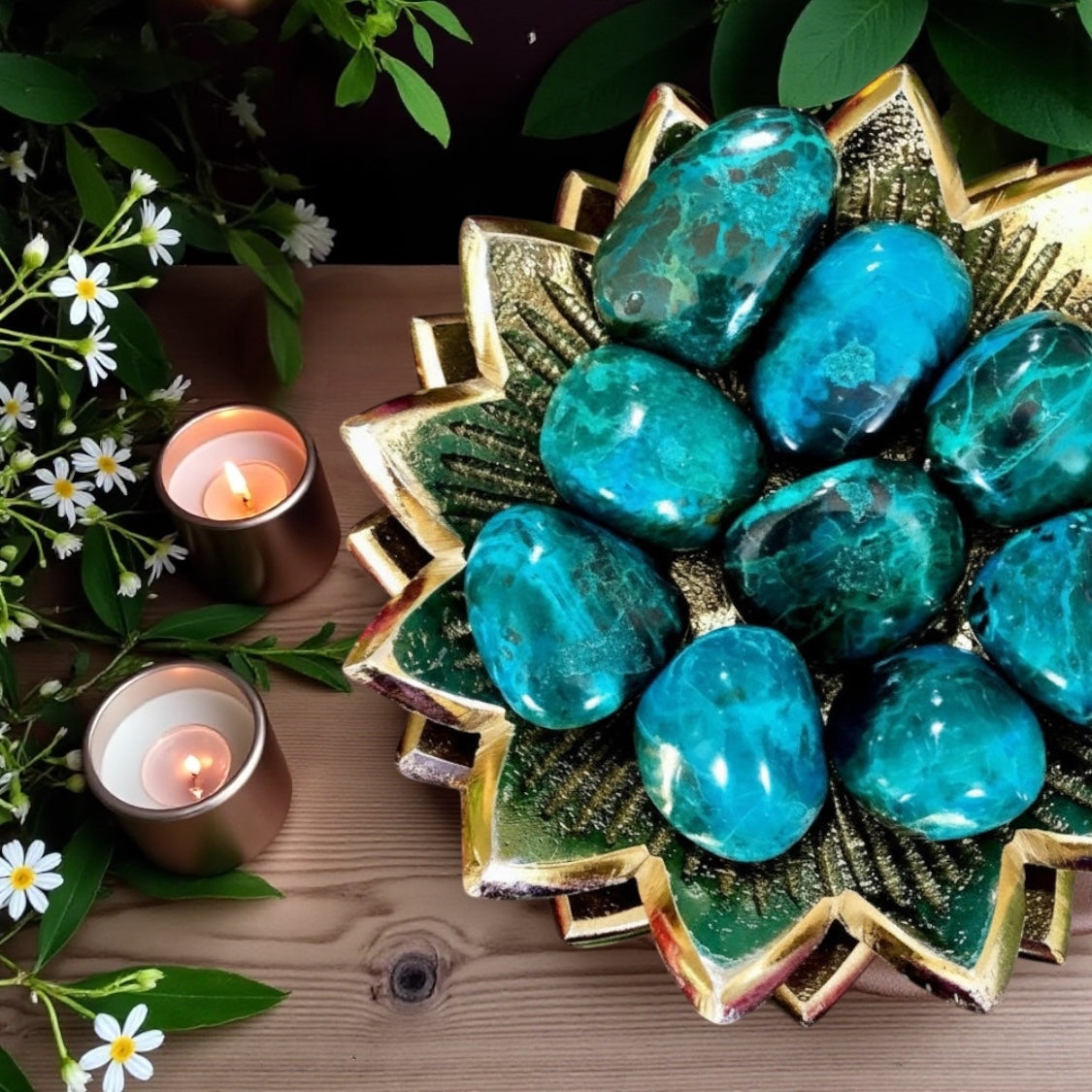 Chrysocolla Tumbles | Africa
