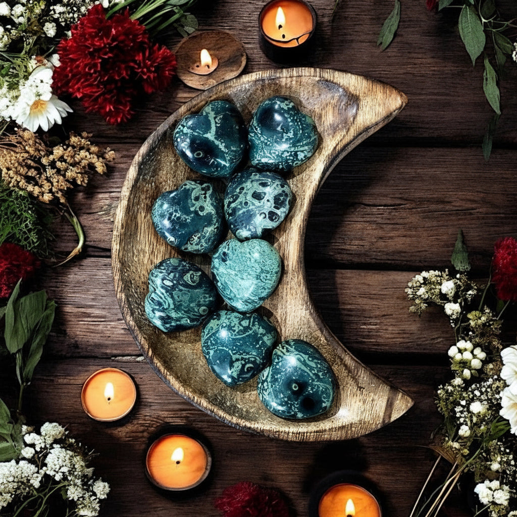 Kambaba Jasper Heart