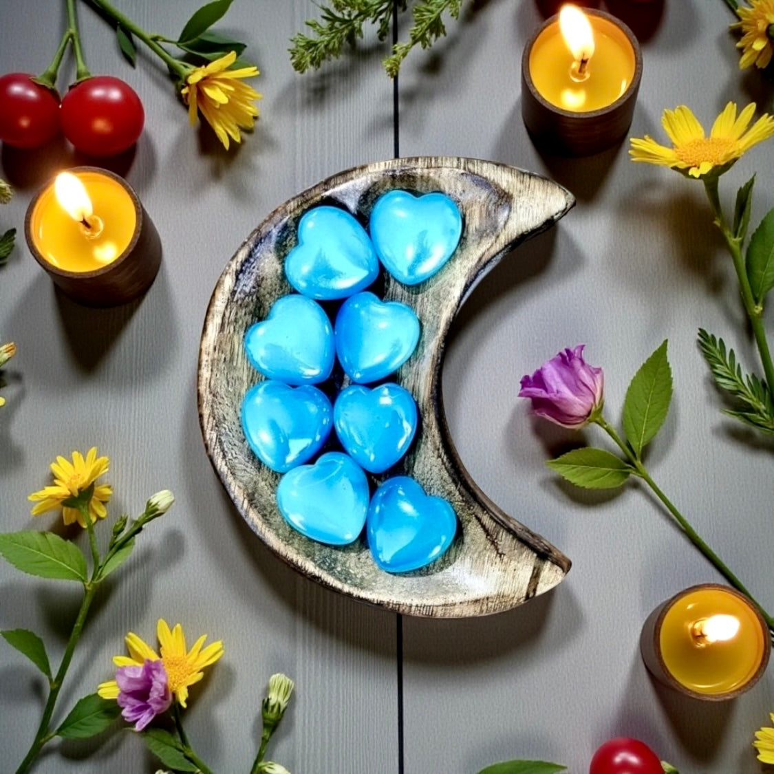 Opalite Aura Heart ~ Ocean