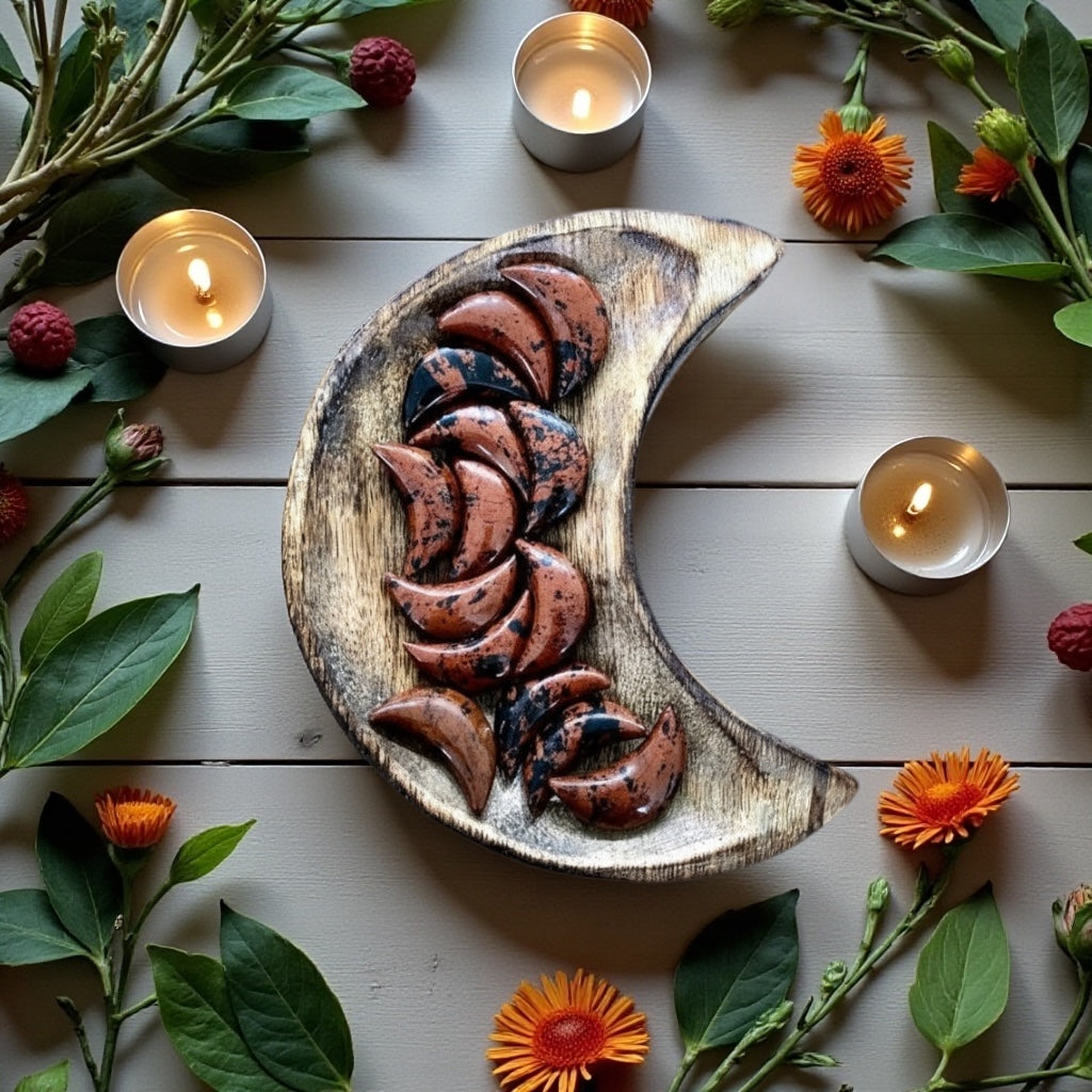 Mahogany Obsidian Moon