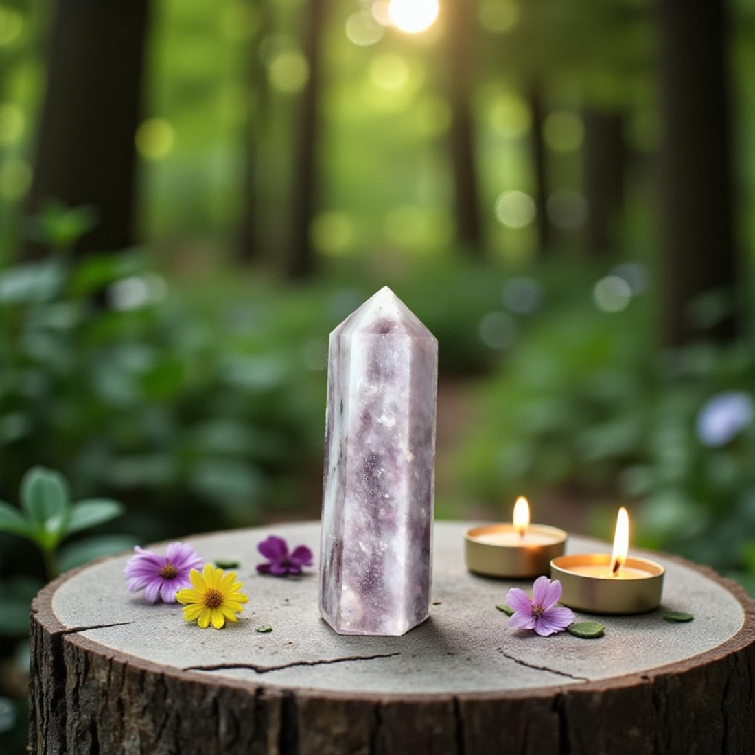 Pink Tourmaline Quartz Point