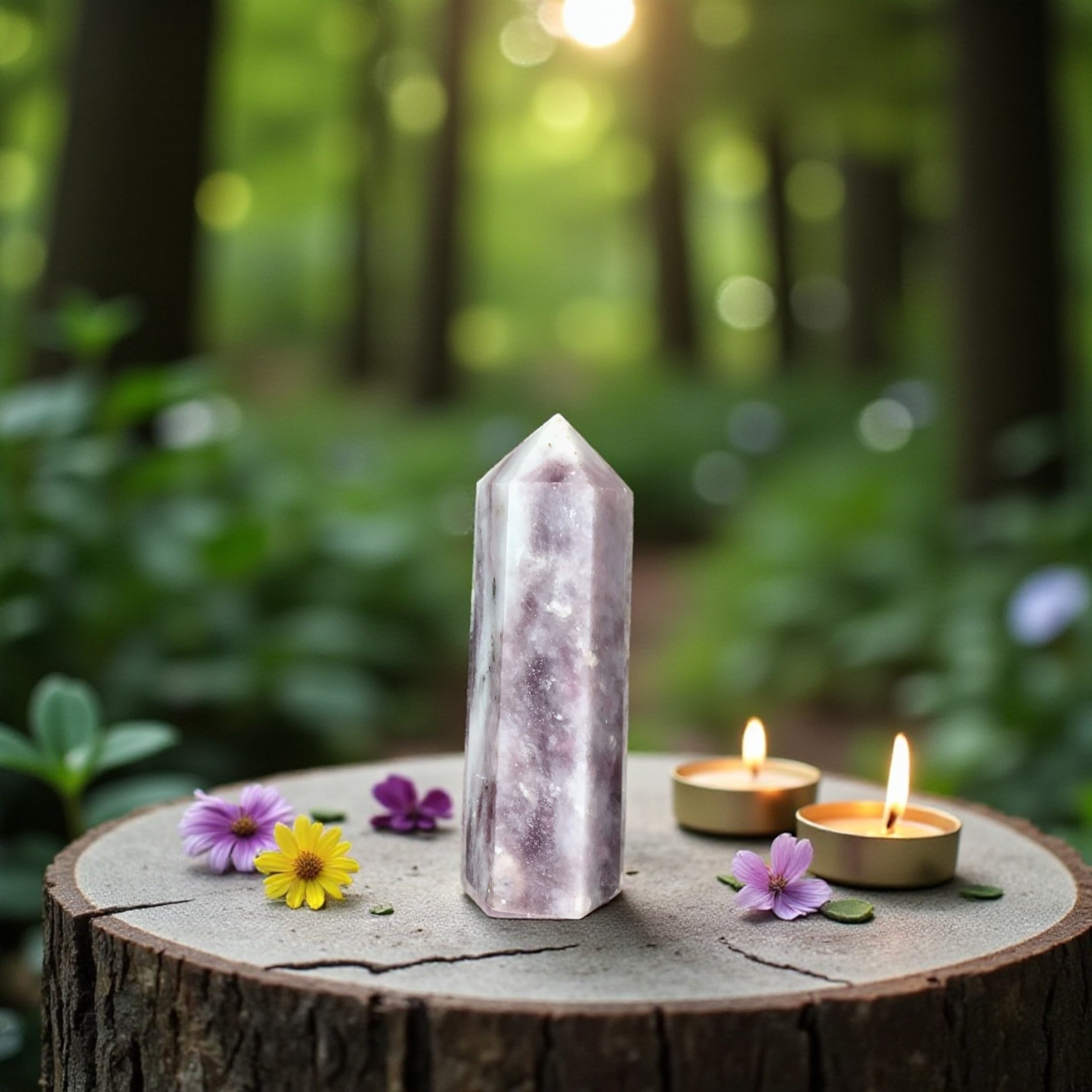 Pink Tourmaline Quartz Point
