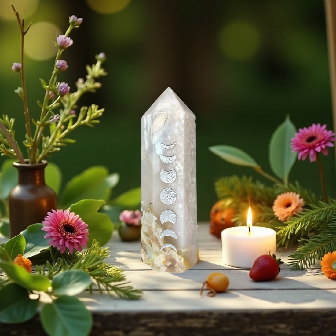 Flower Agate Point | Moon Phase