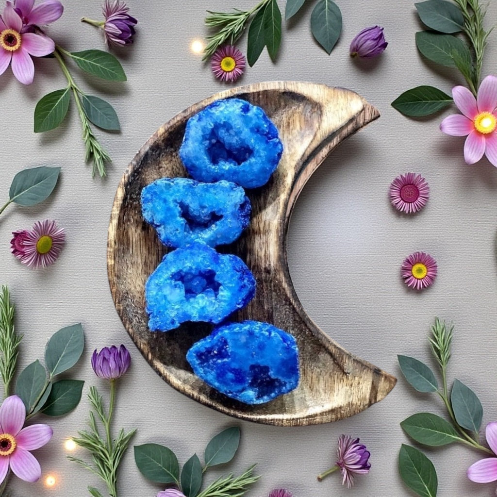 Agate Druzy Occos | Midnight Blue