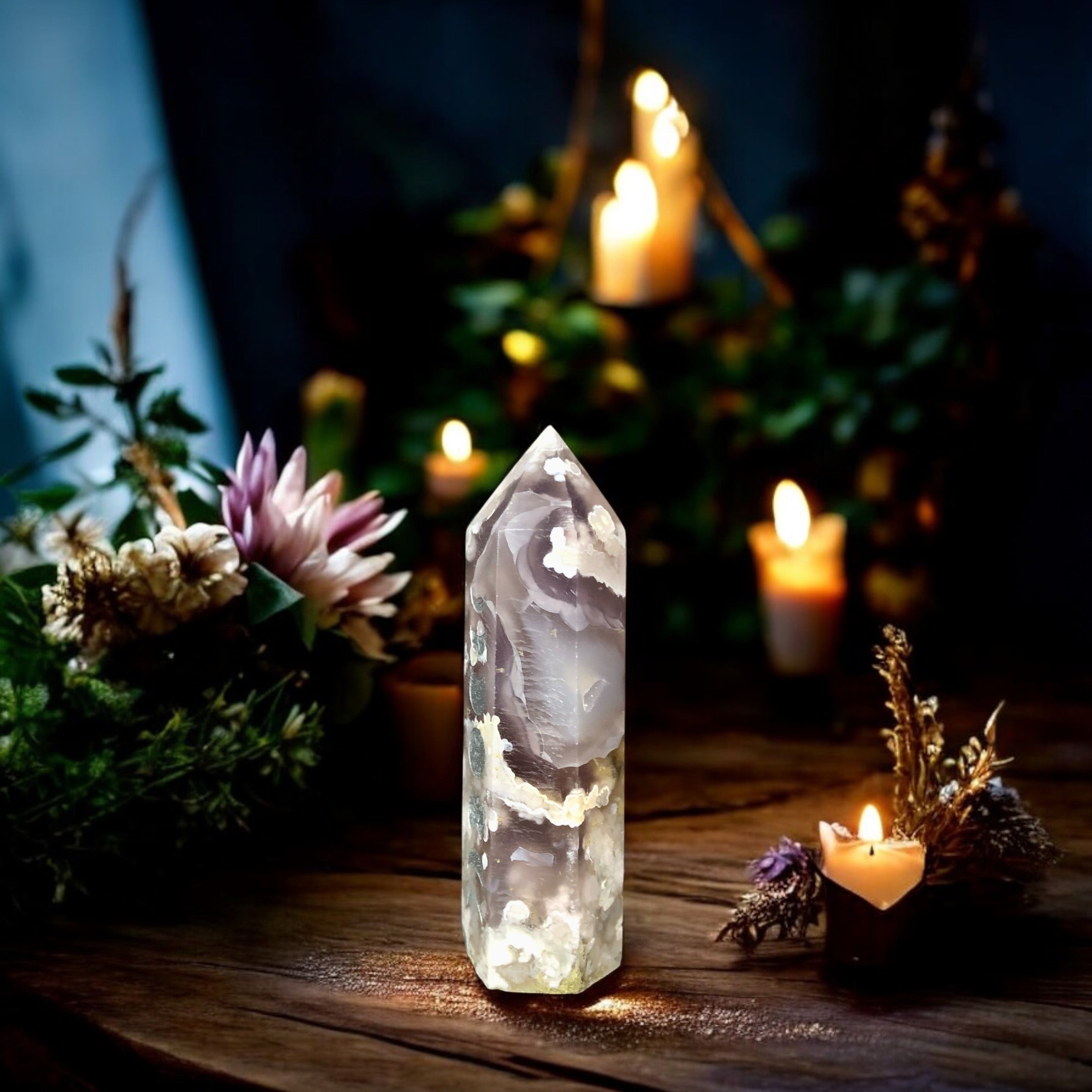 Flower Agate Point | Moon Phase