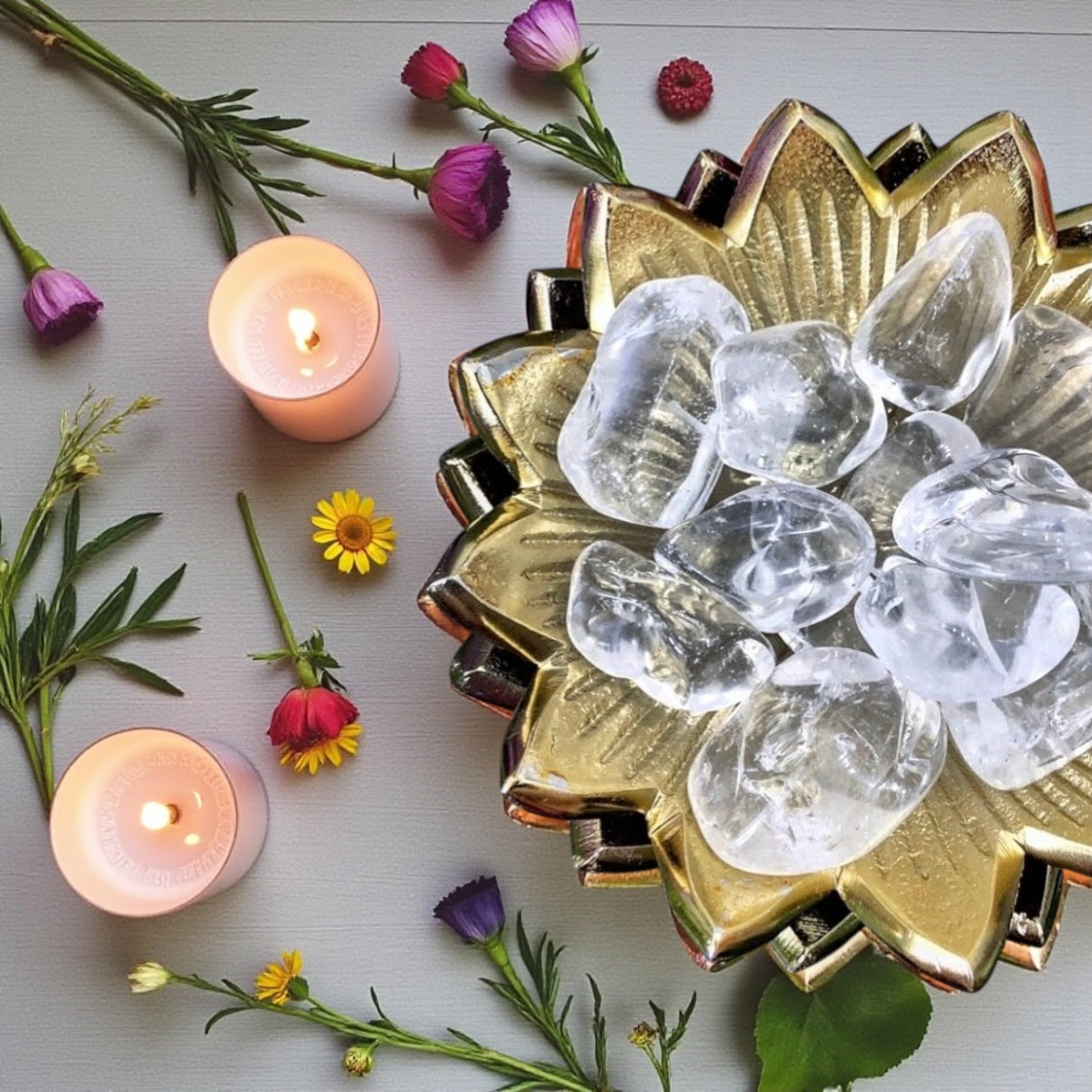 Clear Quartz Tumbles
