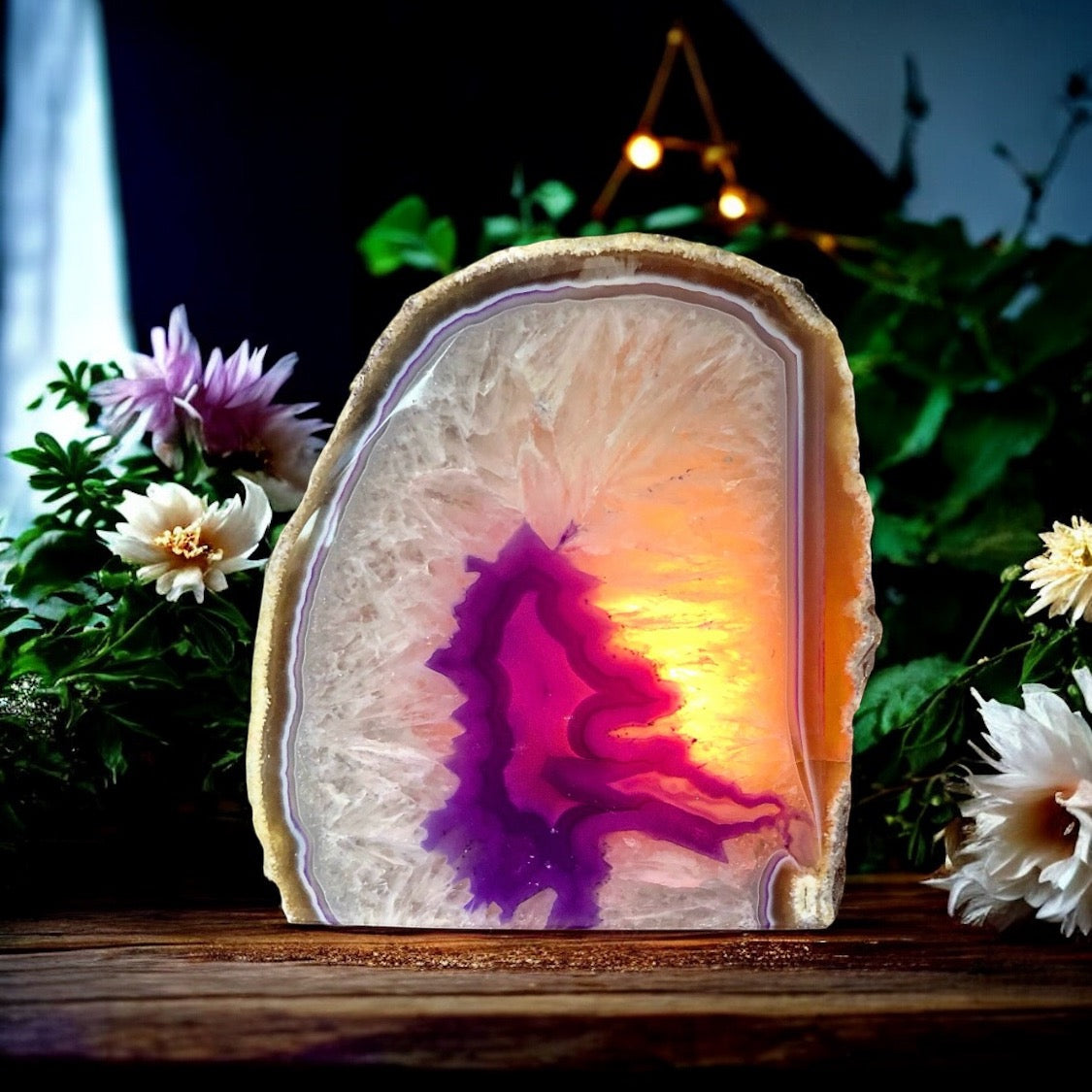 Agate Tea Light Candle Holder