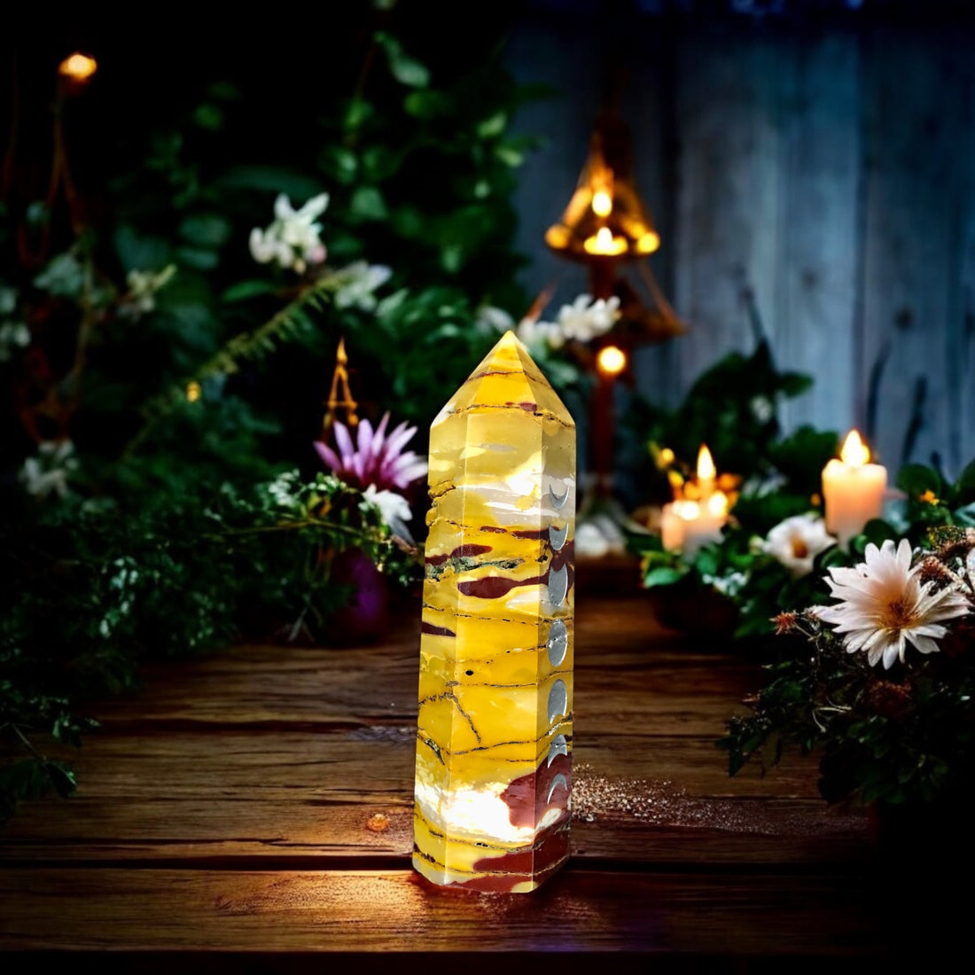 Mookaite Jasper Point | Moon Phase