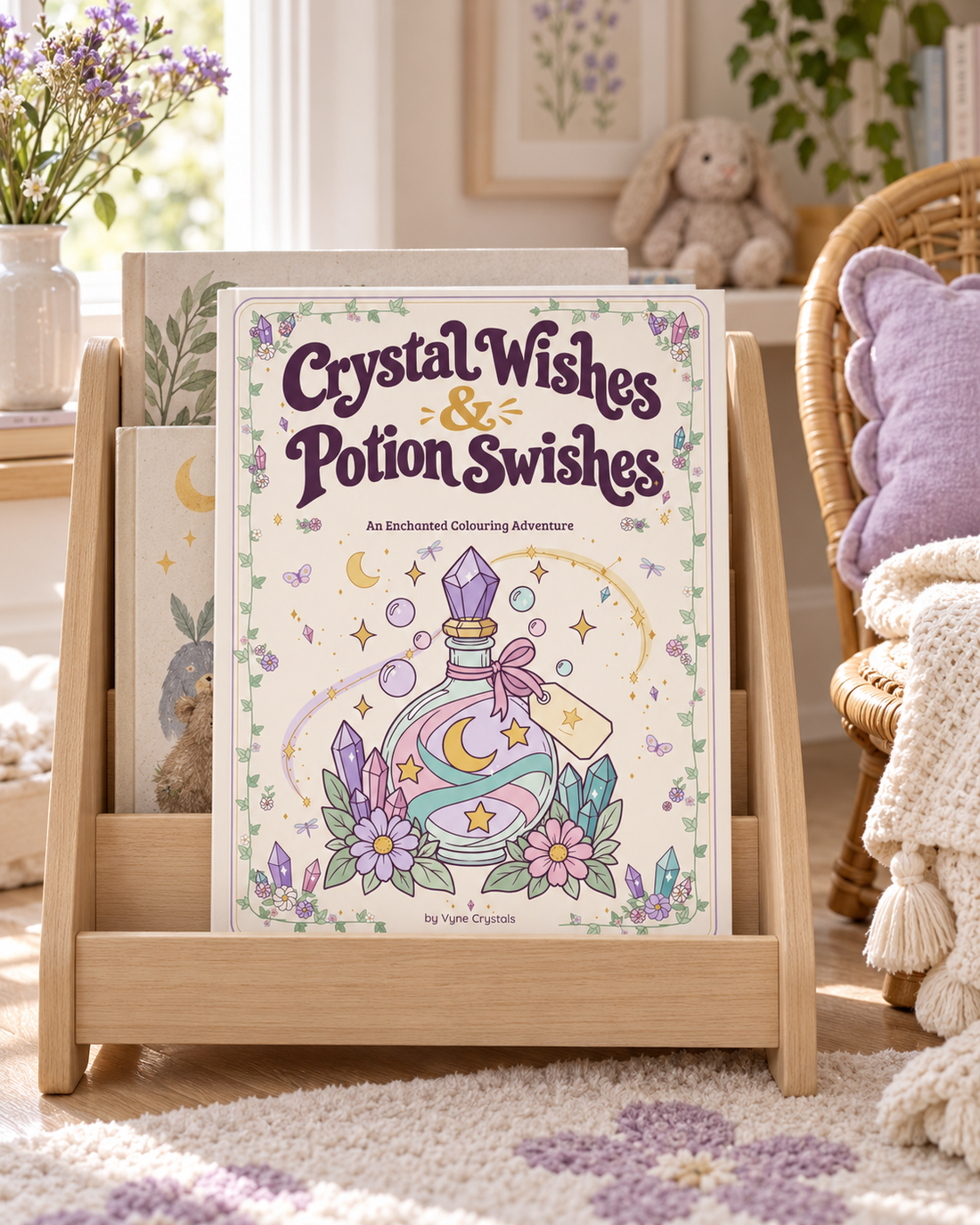 Crystal Wishes &amp; Potion Swishes - Kids Colouring Book