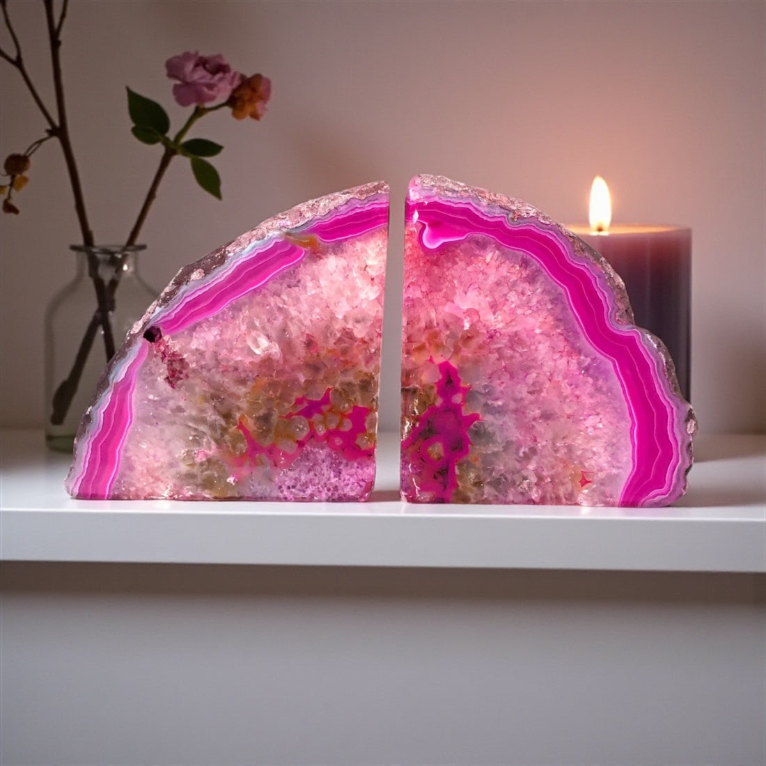 Agate Book Ends | 2.5kg