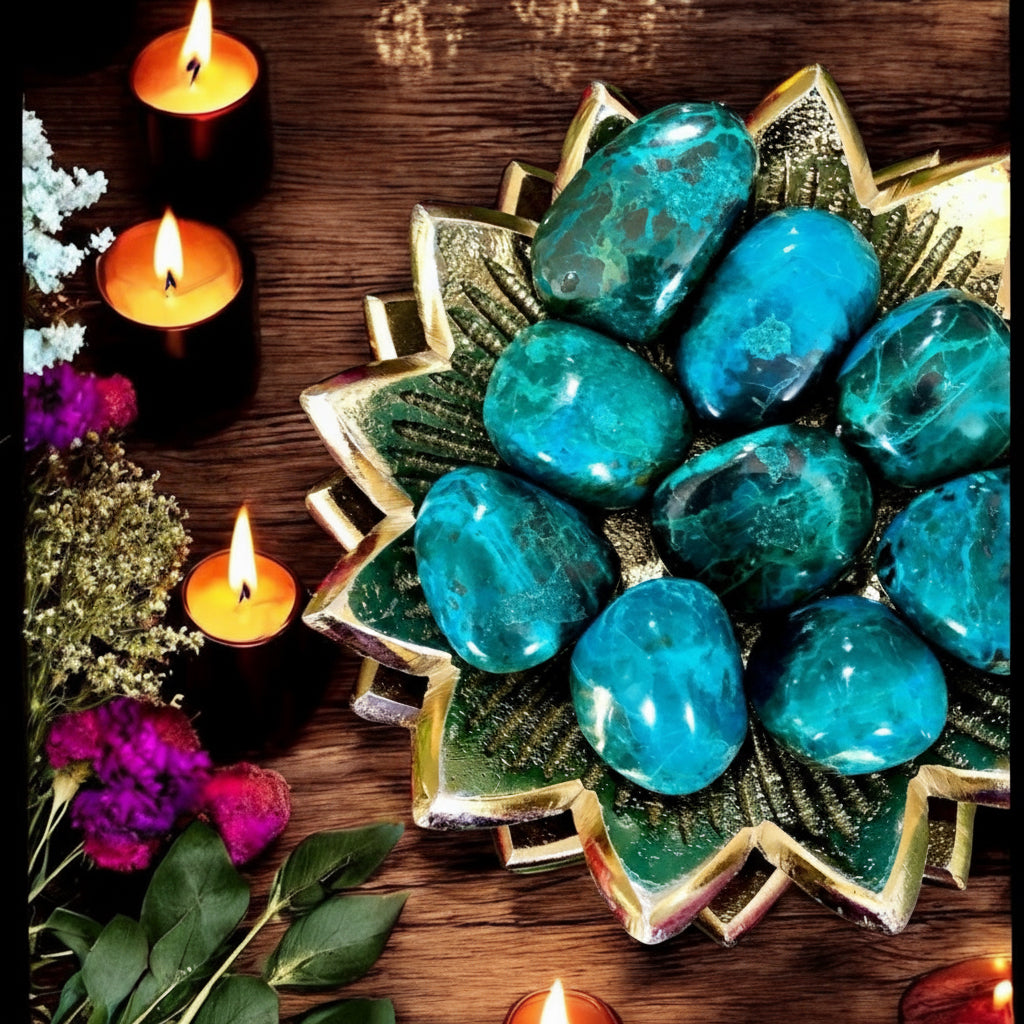 Chrysocolla Tumbles | Africa