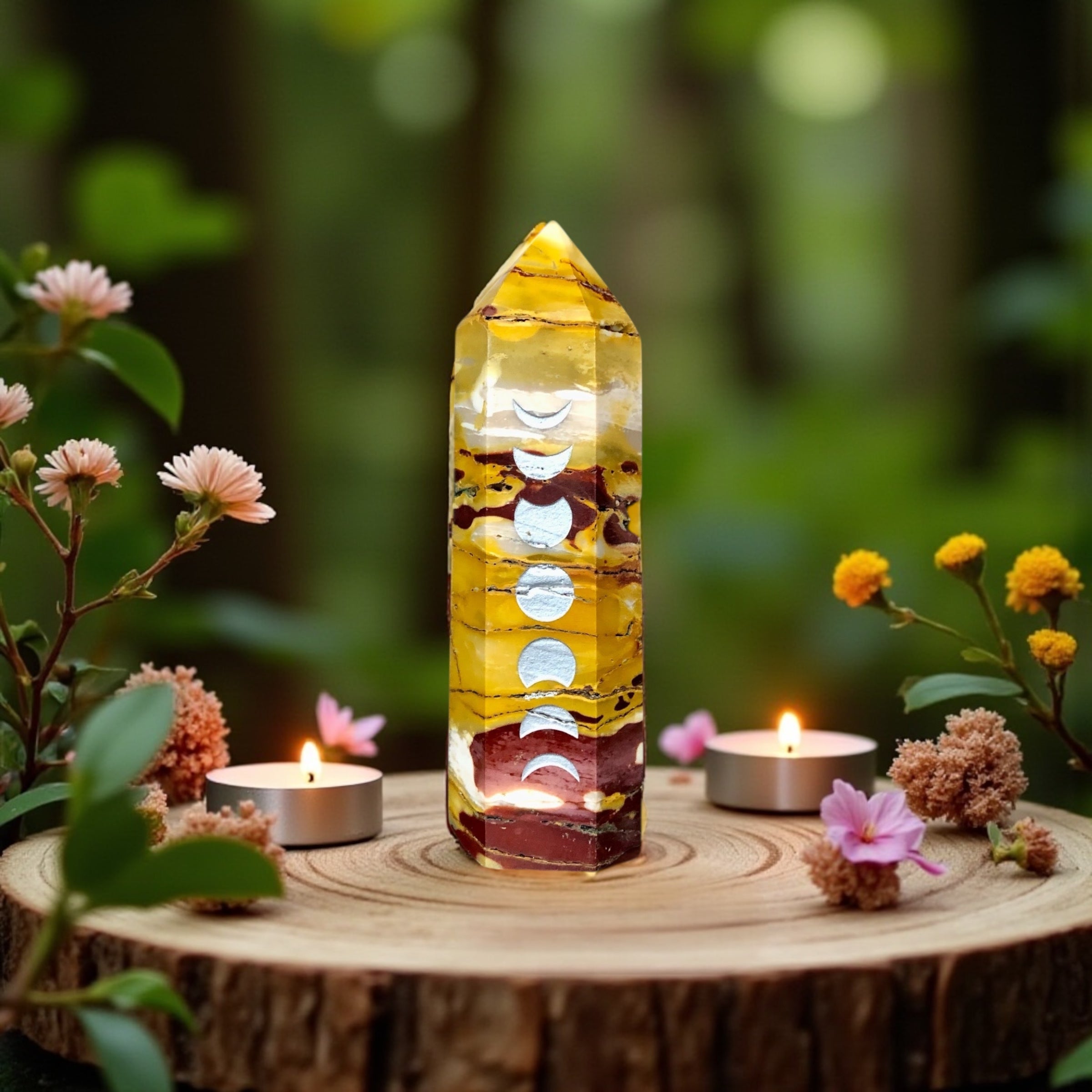 Mookaite Jasper Point | Moon Phase