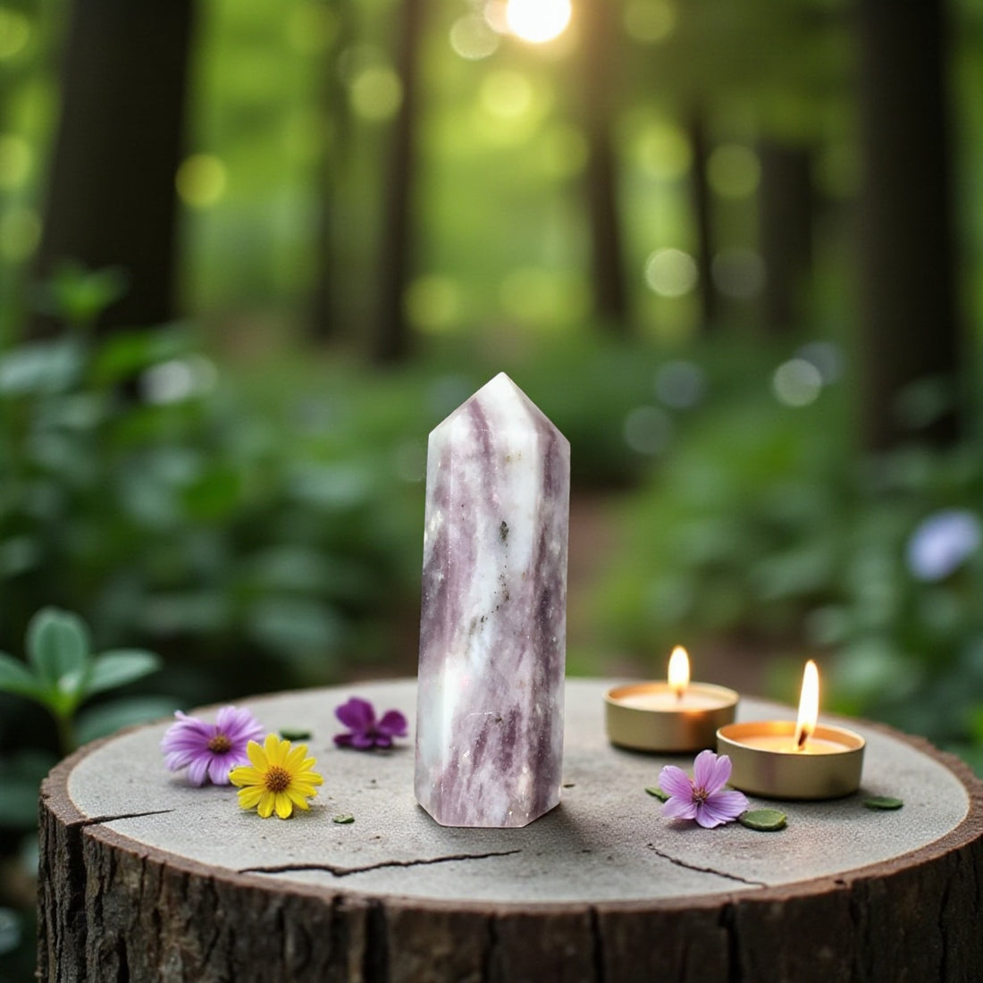 Pink Tourmaline Quartz Point