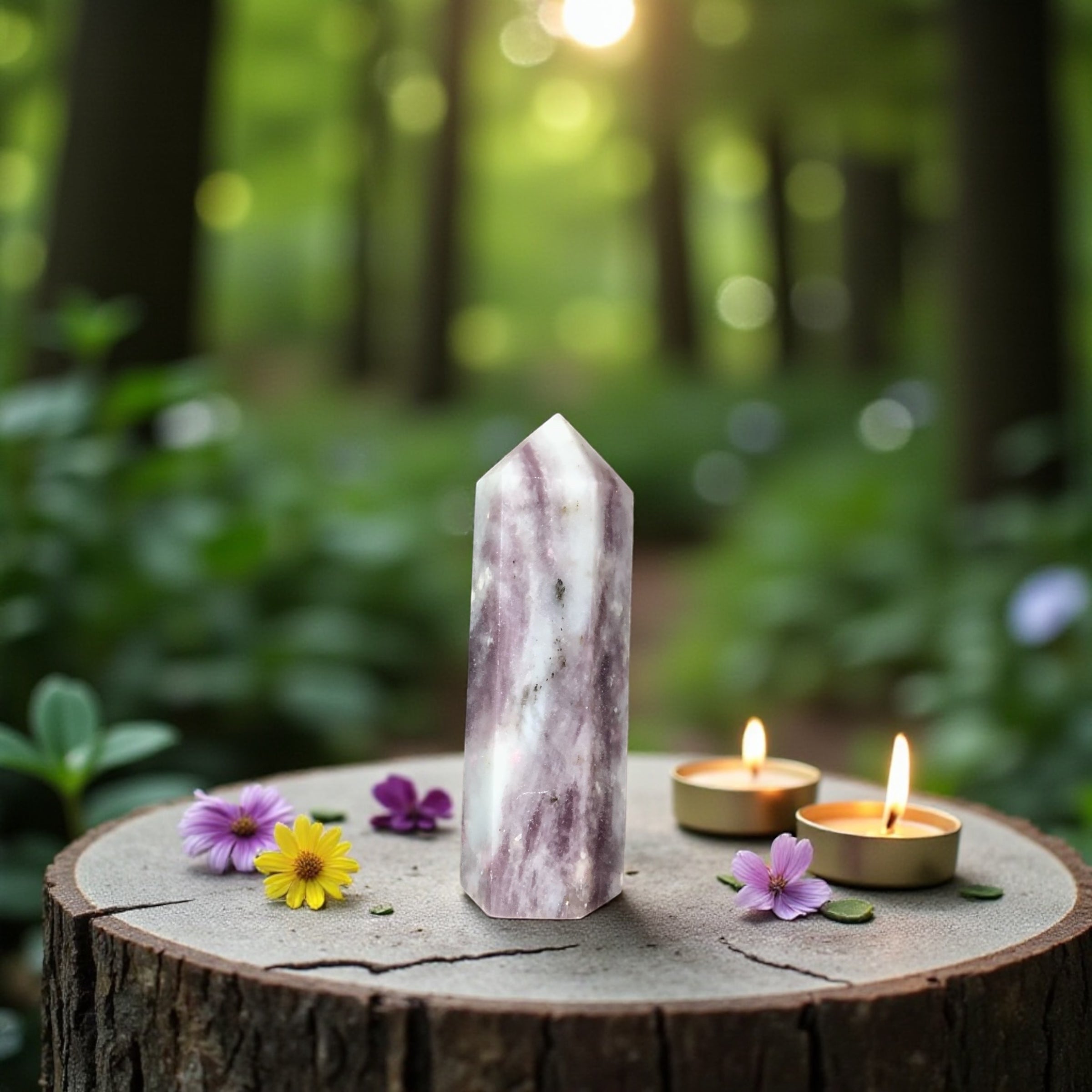 Pink Tourmaline Quartz Point