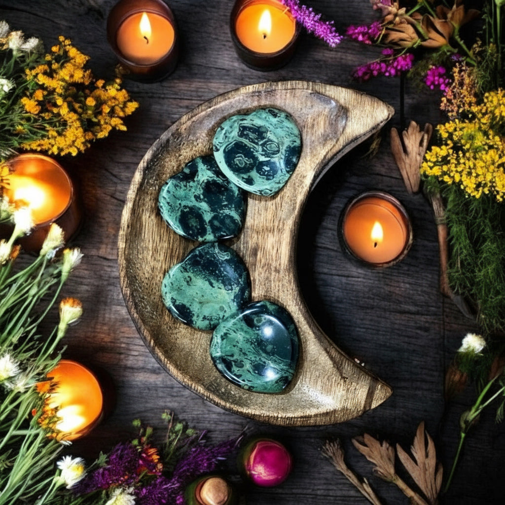 Kambaba Jasper | Heart Worry Stone