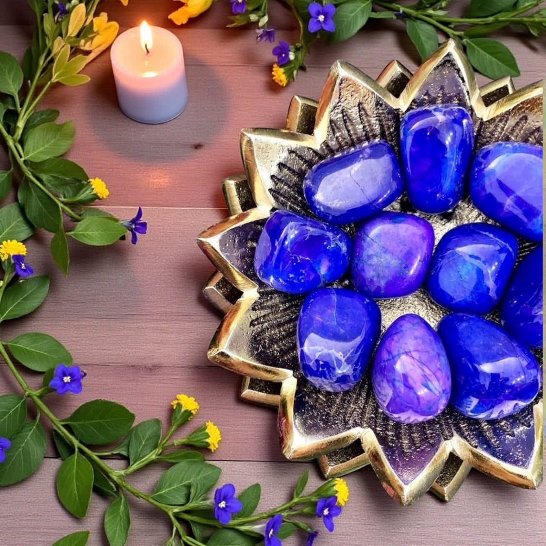 Howlite Tumbles | Mystic Purple