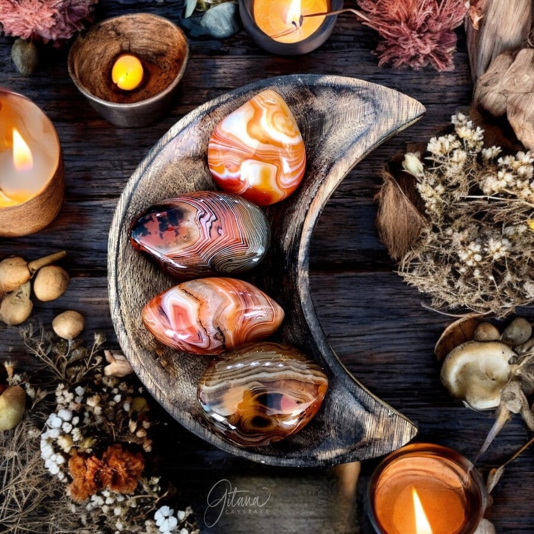 Sardonyx Palm Stone | Mini