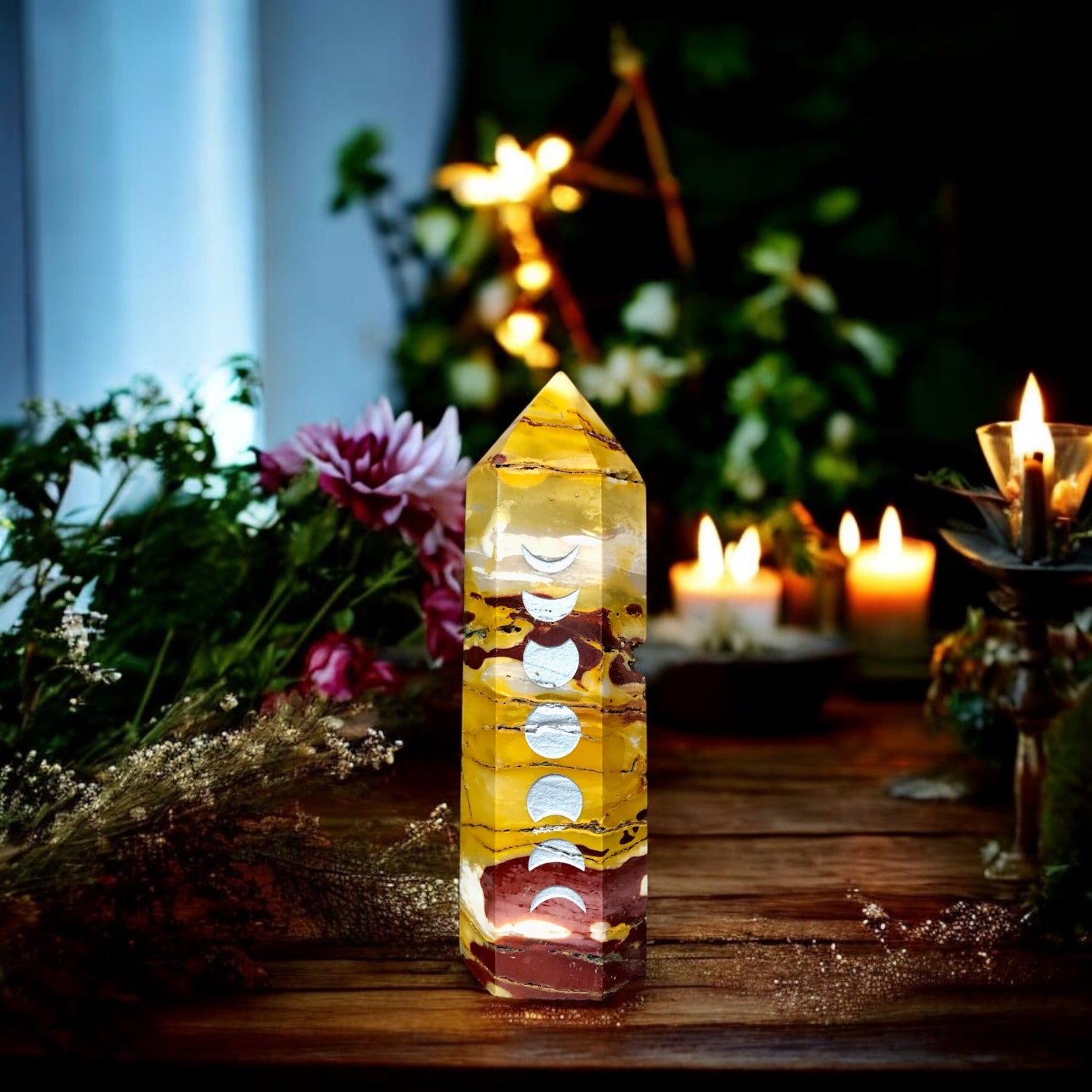 Mookaite Jasper Point | Moon Phase