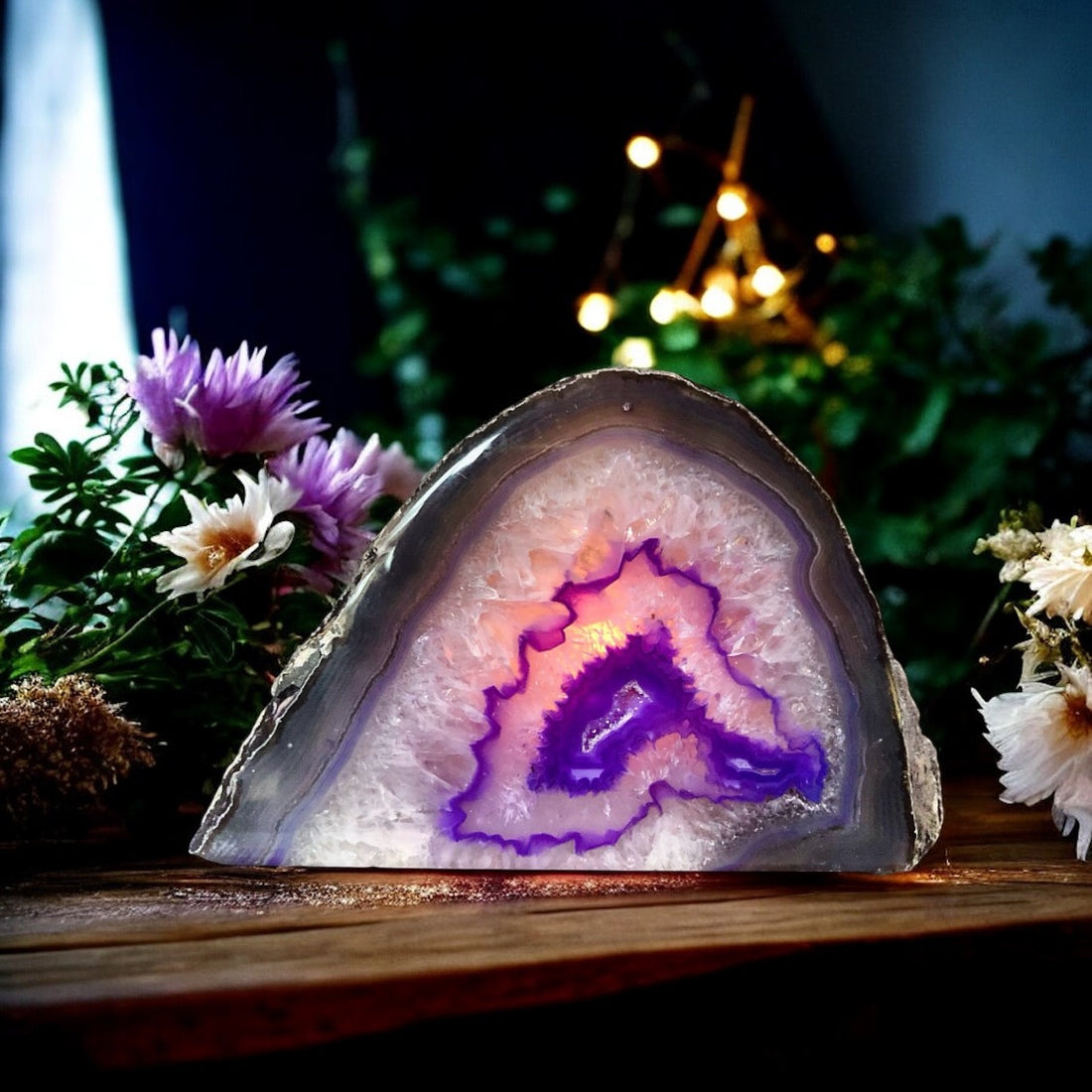 Agate Tea Light Candle Holder