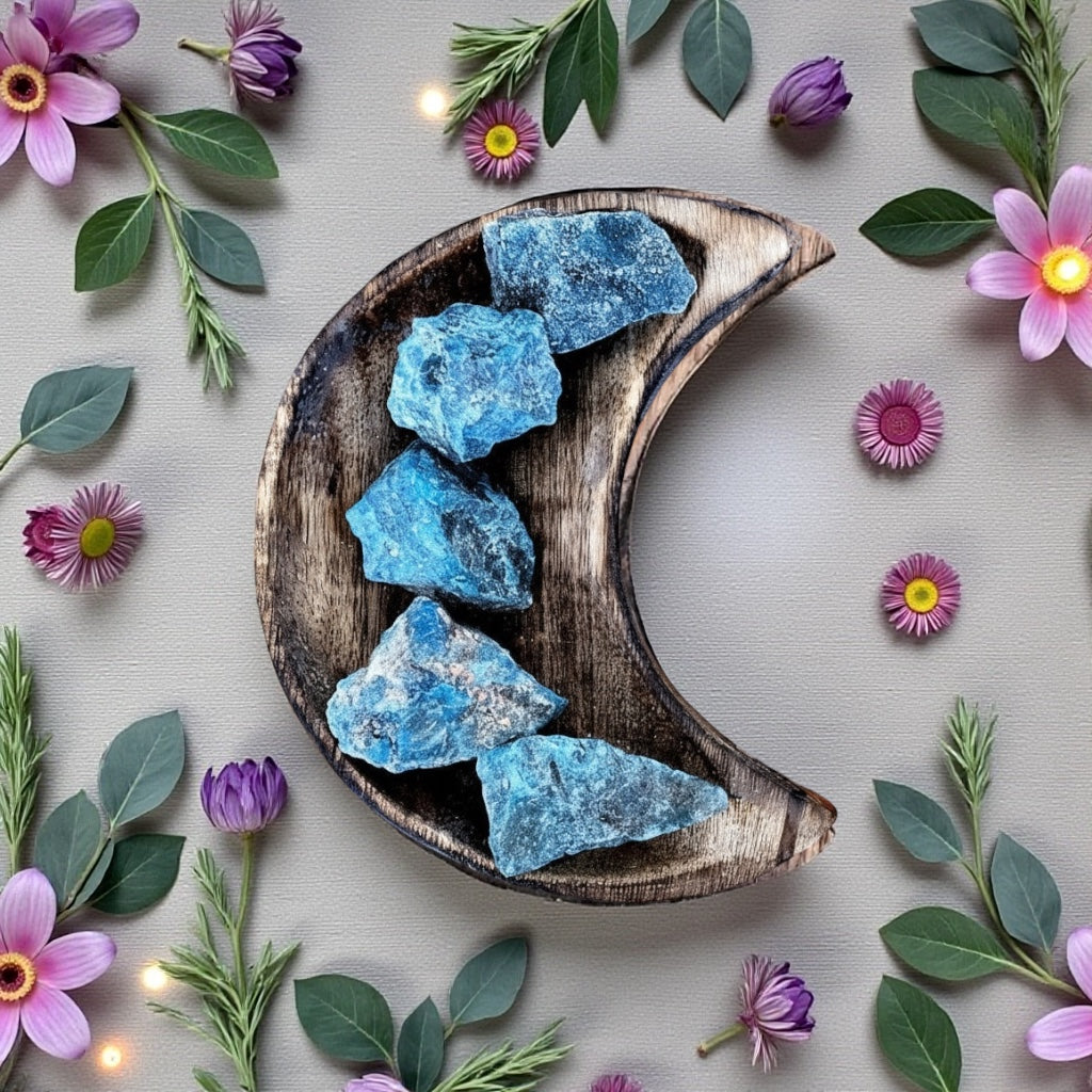 Blue Apatite Rough | Medium