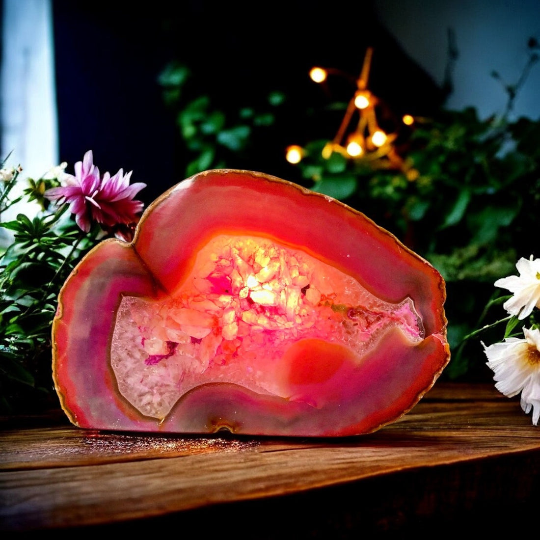 Agate Tea Light Candle Holder