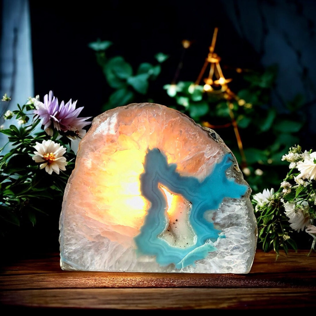 Agate Tea Light Candle Holder