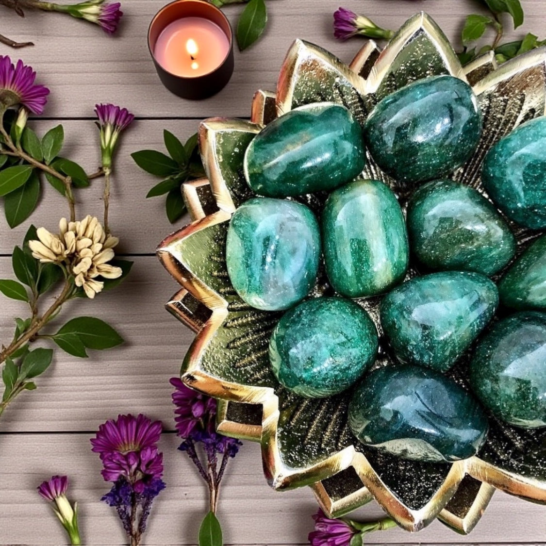 Fuchsite Tumbles