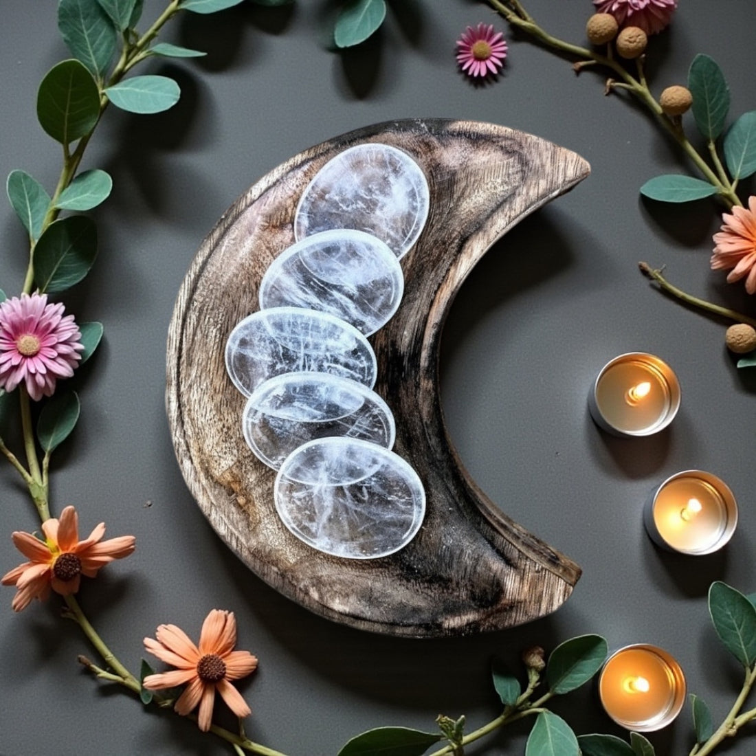 Clear Quartz Worry Stone