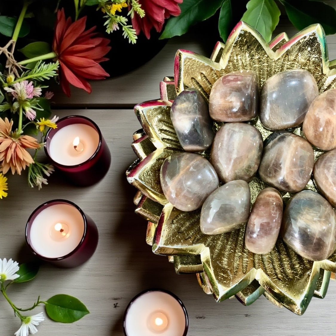 Black Moonstone Tumbles