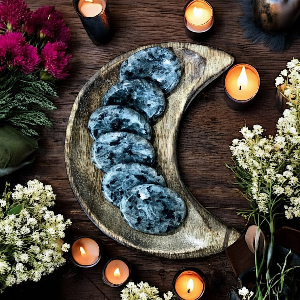 Larvikite Worry Stone