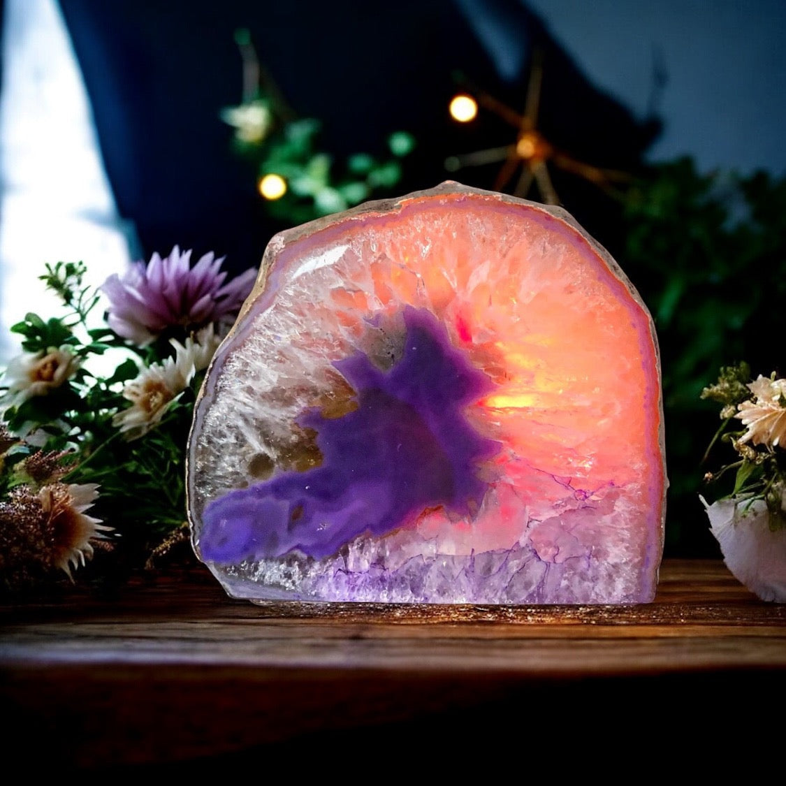 Agate Tea Light Candle Holder