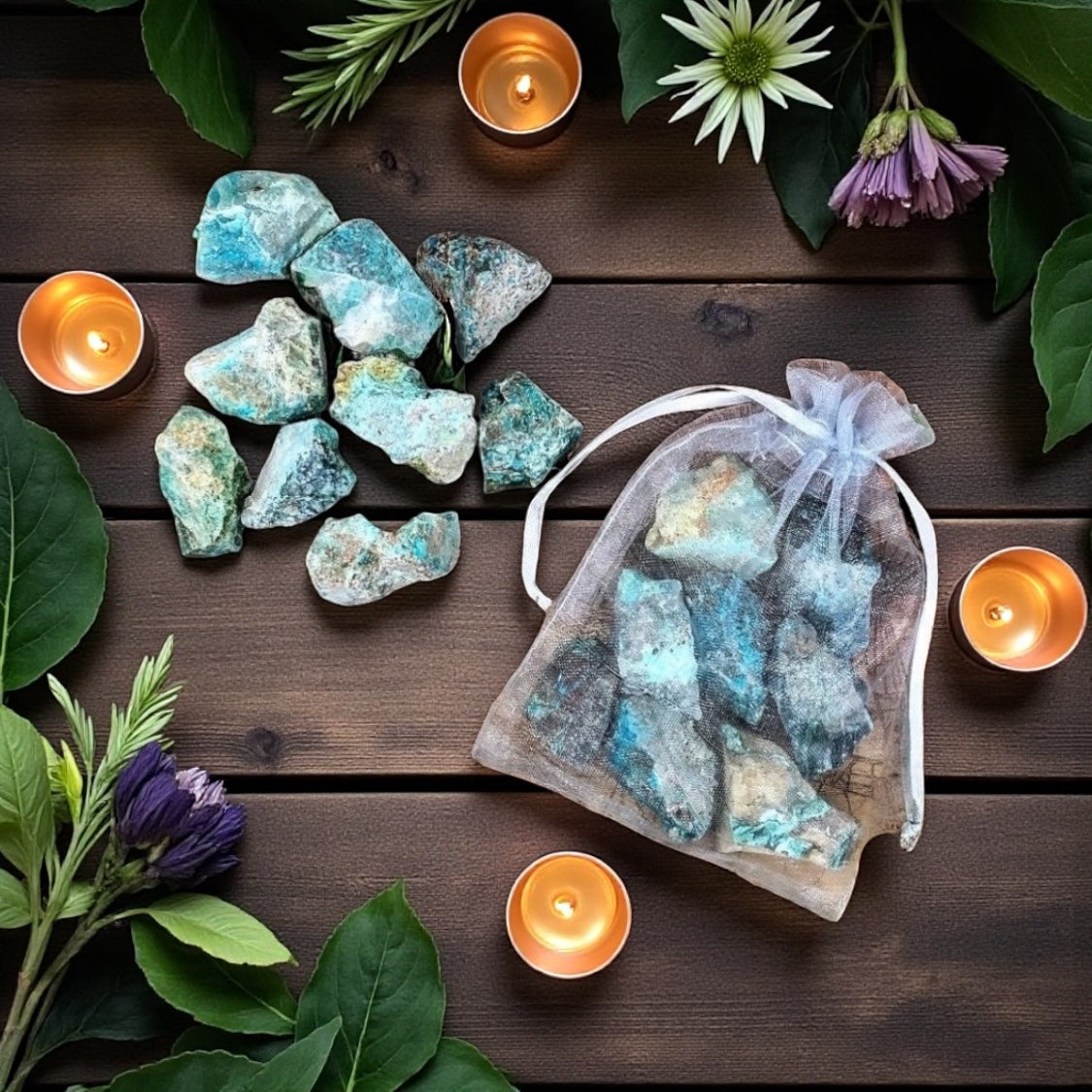 Chrysocolla Rough | 120g Bag