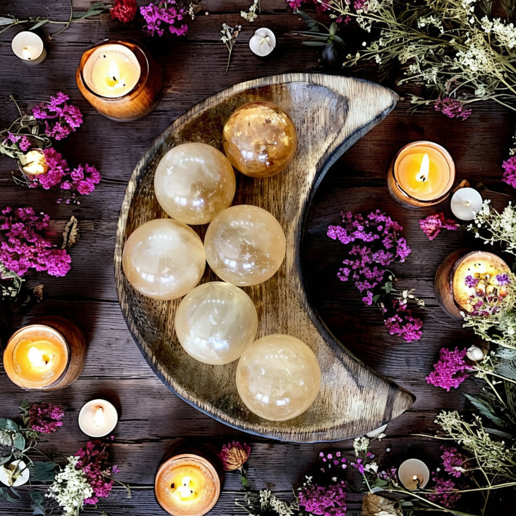 Citrine (Natural) Sphere | Mini