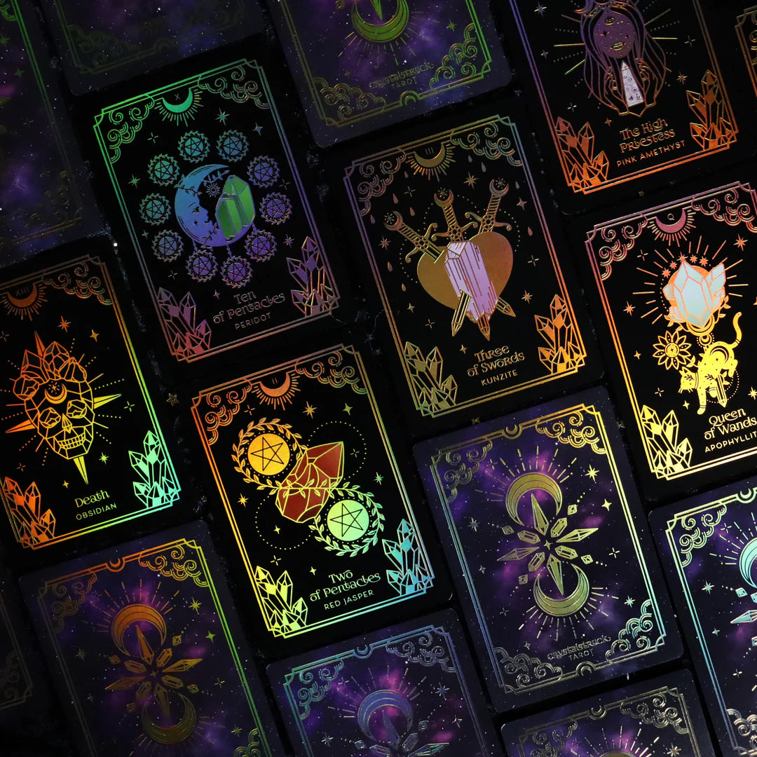 Crystal Affirmations Card Deck | Golden Aura Edition