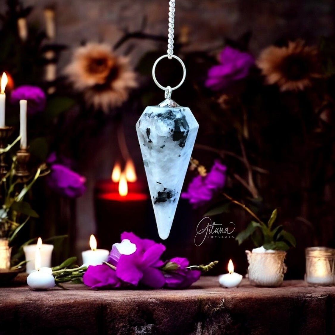 Pendulum | Rainbow Moonstone