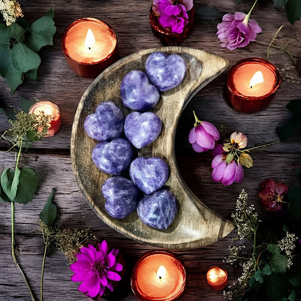Lepidolite Heart ~ Brazil