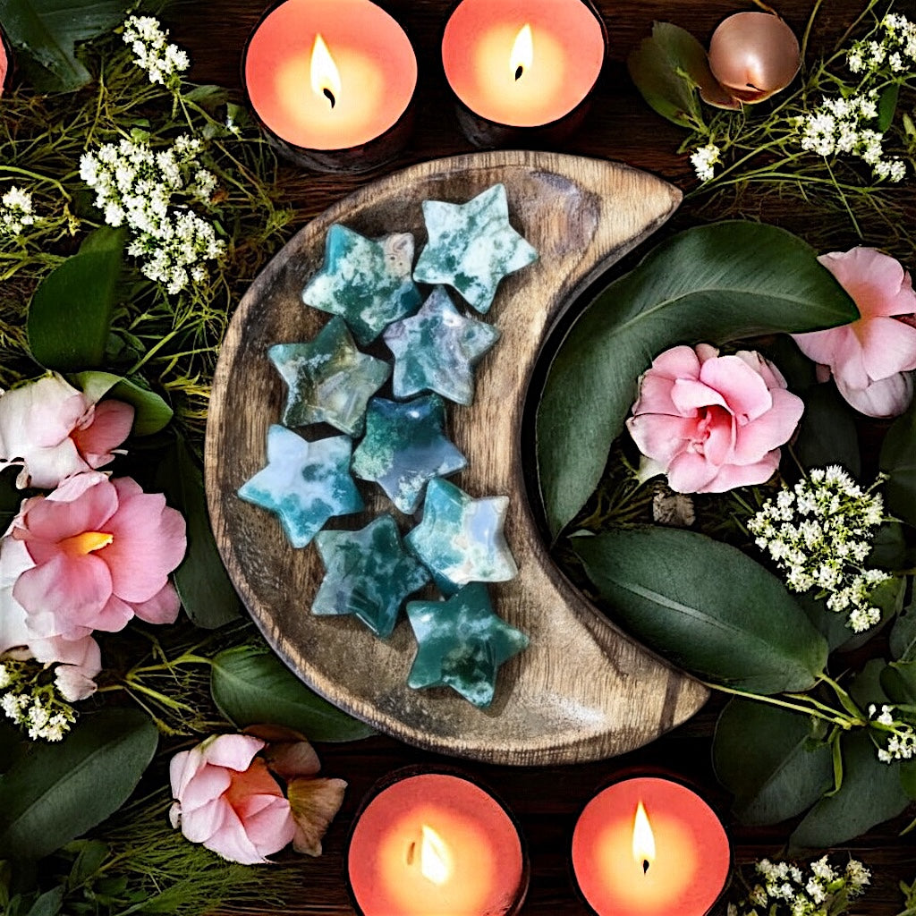 Moss Agate Star