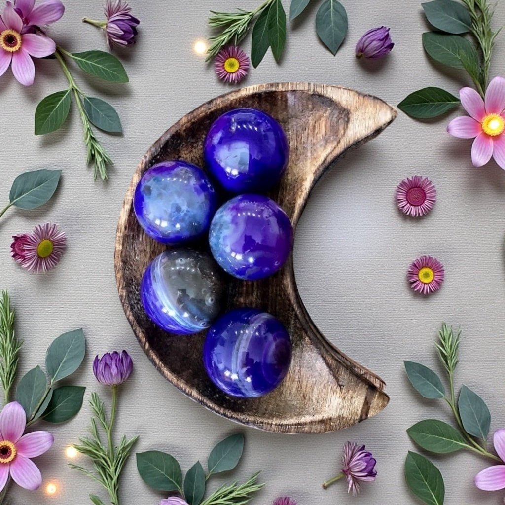 Agate Sphere | Purple ~ Small