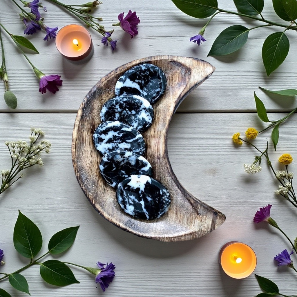 Zebra Jasper Worry Stone