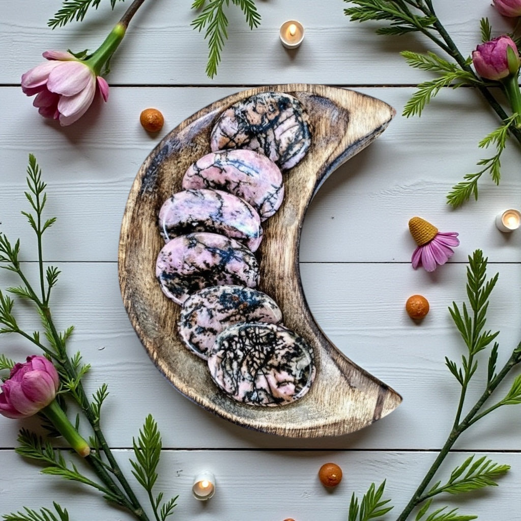 Rhodonite Worry Stone