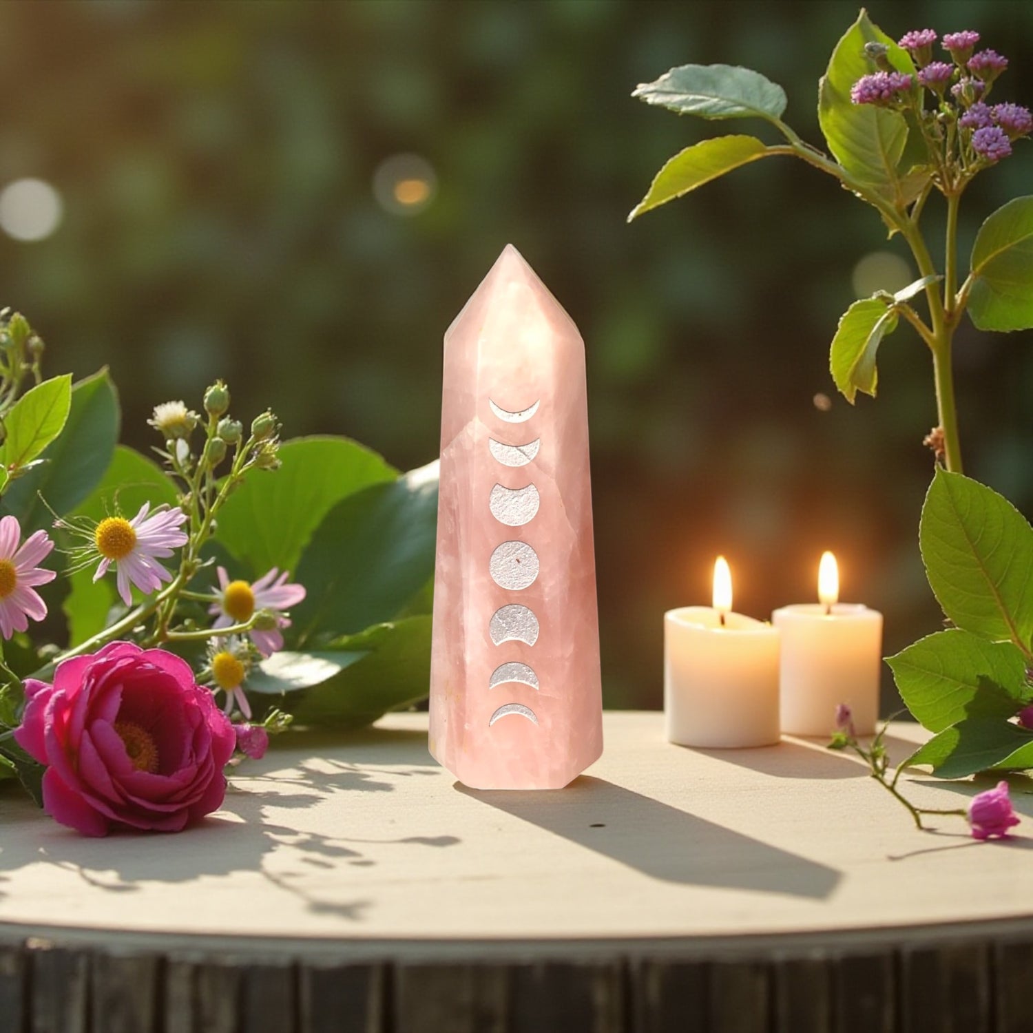 Rose Quartz Point | Moon Phase