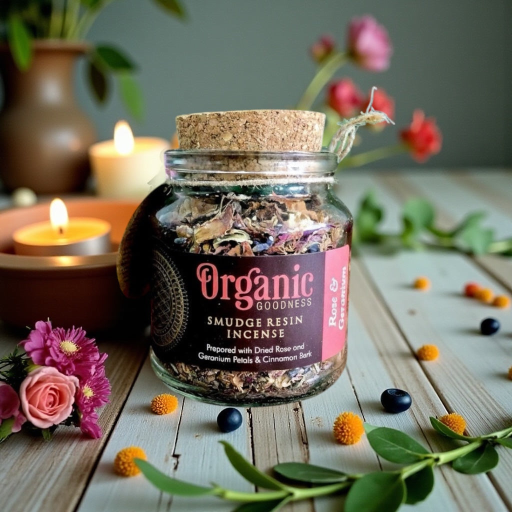 Rose &amp; Cinnamon Smudge Resin