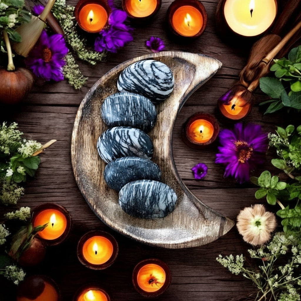 Picasso Jasper Pillow Palm Stone