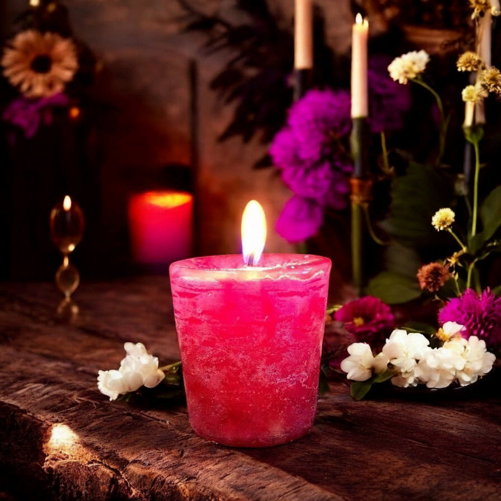 Scented Ritual Candle ~ Rose Pomegranate