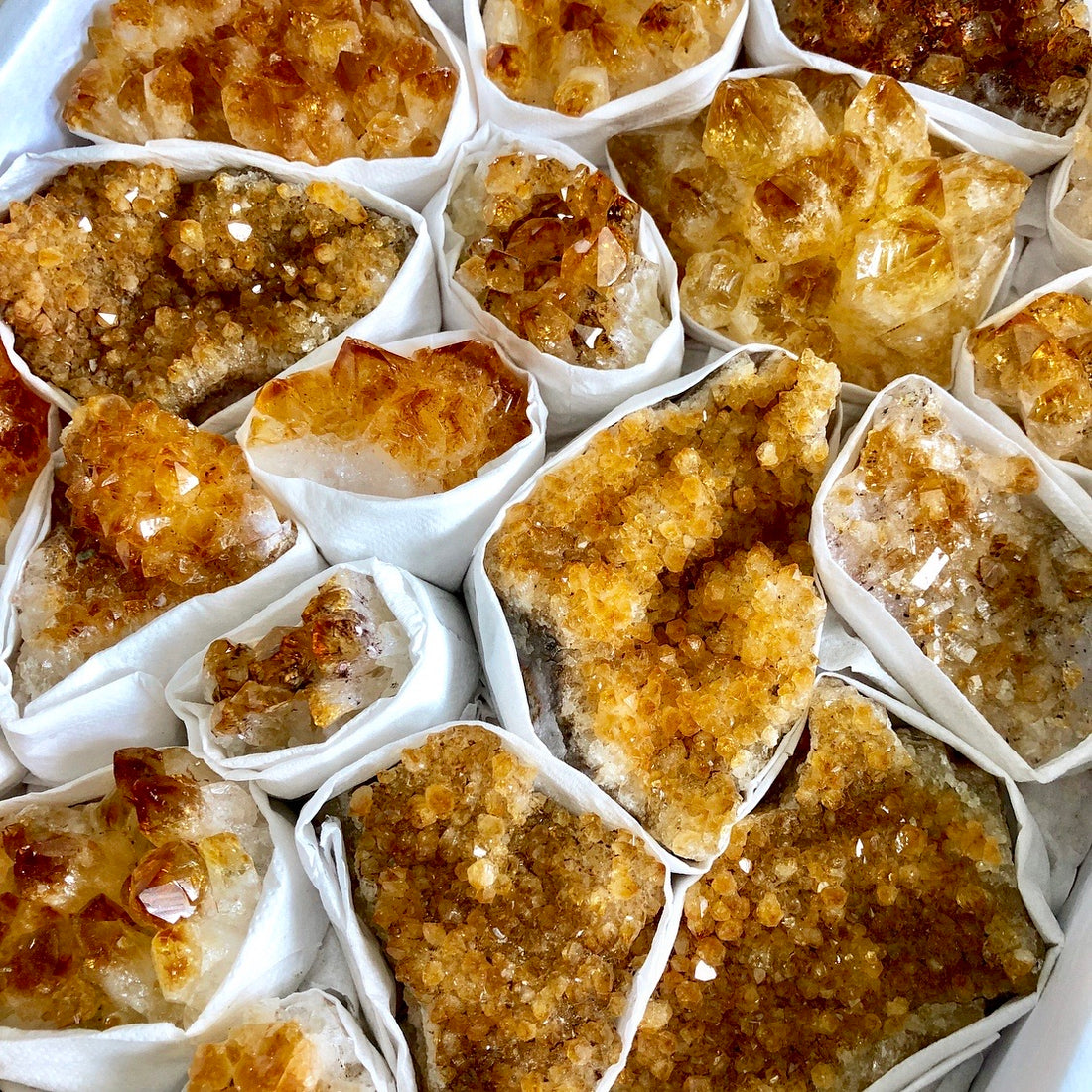 Citrine (Heat Treated) Clusters